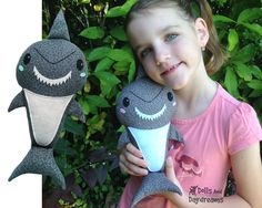 Shark Sewing Pattern Shark Sewing Pattern, Shark Sewing, Sewing Machine Pattern, Dolls And Daydreams, Ith Embroidery, Machine Pattern, Machine Embroidery Patterns, Photo Tutorial, Pdf Sewing Patterns