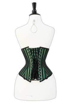 This Green Lacemade corset is suitable for tight-lacing, Waist training, and shaping, making it a valuable choice for attaining the shape and look desired Additionally, superiority of lumbar, central, and lower back support is guaranteed by the Steel Boned Brocade Corset, likely leading to a straightening of posture with consistent use. Green Lacemade corset Features: Style: Longline, Half bust Corset Features: Cord Lacing, Hip Gores, Steel Busk Color: Green Achievable Waist Reduction: 4-5" Poin Gothic Overbust Corset Belt With Medium Bust Support, Fitted Gothic Green Corset, Stretch Underbust Corset With Boning, Stretch Underbust Corset Belt, Underbust Sculpting Corset Shapewear, Sculpting Underbust Corset Shapewear, Gothic Stretch Underbust Corset, Underbust Corset With Medium Bust Support, Fitted Corset With Medium Bust Support