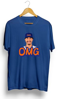 Show off your love for the New York Mets and Francisco Lindor with this OMG T-Shirt from Ourt. Made in the United States, this unisex adult shirt is perfect for any baseball fan. Whether you're at the game or just want to show your support, this shirt is perfect for any occasion. It's made from high-quality materials and is designed to last. Don't miss out on the chance to add this amazing shirt to your collection. Get yours today! Francisco Lindor, Baseball Fan, Adulting Shirts, Kids Socks, New York Mets, The United States, Orange Black, Cool Shirts, The Game