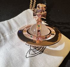 Top Seller for Vivienne Westwood rosegold pink saturn big orb nana necklace clear crystal #116, Fashion Jewelry Pink Saturn, Movie Premiere Outfit, Nana Necklace, Vivienne Westwood Jewellery, Jewelry Inspo, Dream Jewelry, Top Seller, Necklace Length, Vivienne Westwood