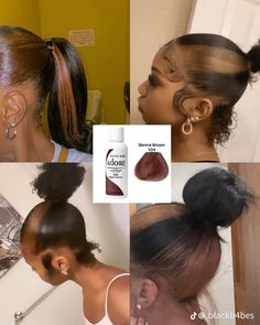 Peekaboo Hair Color Natural Hair, Colours To Dye Your Hair Black Women, Hair Color Ideas For Dreads, Peekaboo Highlights On Black Hair, Black Hair With Skunk Stripe, Dyeing Natural Hair, Adore Hair Dye Black Women, Dyed Natural Hair For Black Women