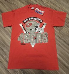 New with orignal tags, tagged a size medium but fits modern small, measures 18.5x 28.  Any questions please ask. 49ers Shirts, Sf 49ers, Mens T Shirts, Ontario, Favorite Outfit, Mens T, Tee Shirts, Bathing Beauties, Size Medium