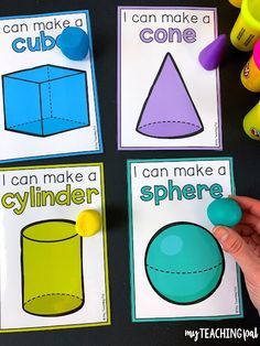 i can make a cone and cylinder worksheet for kids to practice shape recognition