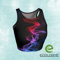 Eco Friendly Yoga Crop Top Solar Wind Eco Organic Printed Yoga Clothes Boho Activewear Custom Print Premium Women Workout Gym Tops. This is an Ecologye exclusive garment, not found on the highstreet or sold by anyone else. Probably the best yoga crop top in the world! Great quality, exclusive gift for any yoga girl! This beautiful cozy, super soft and comfy custom printed crop top come in several sizes from XS up to XL! Please check the size chart in the pictures to make sure you get the right s Boho Activewear, Yoga Clothes Boho, Women Workout Gym, Yoga Crop Tops, Women Workout, Solar Wind, Gym Tops, Performance Wear, Exclusive Gift