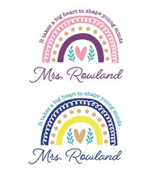 the logo for miss rouland and mrs rowan's children's hospital