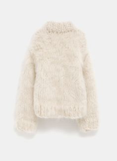 Cárdigan de Jil Sander con cierre de cremallera en la parte frontal, cuello alto, manga larga, y corte oversize. En punto grueso y abierto. Hecho en Italia. Winter Chunky Knit Outerwear, Chunky Knit Turtleneck Outerwear For Winter, Winter Chunky Knit Cardigan For Cold Weather, Cozy Chunky Knit Turtleneck Outerwear, Chic Turtleneck Soft Knit Outerwear, Chic Soft Knit Turtleneck Outerwear, Oversized Winter White Cardigan For Winter, Chunky Knit Turtleneck Outerwear For Cold Weather, Winter Beige Turtleneck Cardigan