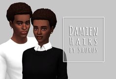 two black women standing next to each other in front of a sign that says damnen hairs by saurus