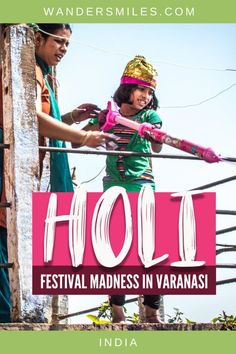 the festival is happening in varanas and it's time to celebrate with friends