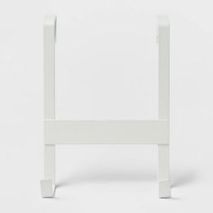 a white plastic chair on a white background