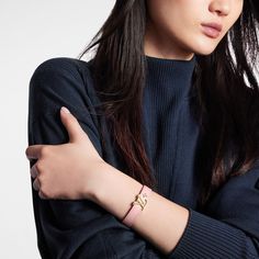 LOUIS VUITTON® - Lv Iconic Bracelet - Light Pink Luxury Bracelets For Everyday Luxury, Luxury Pink Bracelets, Classic Pink Bracelets, Designer Pink Bracelets For Formal Occasions, Leather Accessory, Louis Vuitton Official, Bracelet Collection, Monogram Initials, Canvas Leather