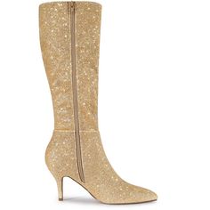 The whole sparkle boots create the perfect fit on the knee. They are styled with a sleek pointy toe, a stiletto heel, and a side zip. Pair these glittery heels with skirts or jeans for a chic night-out look to make you a queen at a party. It is great for going out. Glitter Stilettos, Glitter Heels, Closed Toe Shoes, Sparkles Glitter, Spaghetti Strap Dresses, High Boots, Knee High Boots, Knee High, Stiletto Heels