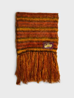 Marni - Fuzzy-Wuzzy Mohair Scarf in Orange Fashion Activewear, Fuzzy Wuzzy, Mohair Scarf, Trendy Outfit Ideas, Lily Evans, Ginny Weasley, Long Fringe, Fall Outfit Ideas, Trendy Outfit