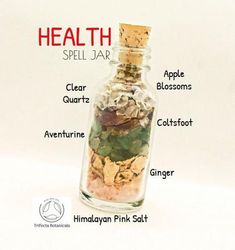 Health Spell Jar, Manifestation Candles, Health Spell, Wicca Recipes, Jar Spells, Wiccan Magic, Magic Herbs, Healing Spells