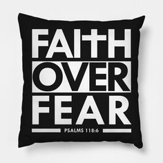 Faith over fear - Psalms 118:6 is a faith-based Christian bible verse scripture quote for Christians, youth church pastors, moms, kids, and for the loved one in your life who love religious gifts. -- Choose from our vast selection of throw pillows to match with your desired size to make the perfect custom pillow. Pick your favorite: Movies, TV Shows, Art, and so much more! Available in extra small, small, medium, large. For beds, couches/sofas, love seats, and chairs. Perfect for decoration. Psalms 118, Motivational Mugs, Christian Pillows, Scripture Quote, Christian Designs, Christian Bible Verses, Bible Scripture, Faith Over Fear, Cool Notebooks