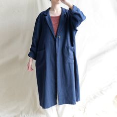 Navy Blue Linen Coat Burgundy Long Linen Duster Washed Linen Cardigan Linen Kimono Long Sleeves Jacket Washed Soft Linen Oversized Jackets Oversized Blue Cardigan With Pockets, Blue Workwear Cardigan With Pockets, Blue Linen Outerwear With Pockets, Oversized Blue Cardigan For Work, Linen Duster, Tranquil Blue, Linen Kimono, Linen Coat, Navy Blue Linen