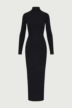 Our soft-to-the-touch ribbed-knit sweater maxi dress is designed with a turtleneck, long fitted sleeves, and a playful ribbed design and v-waist to accentuate your shape. Pair with your favorite flats, boots or heels. Knits Collection Import 52% Viscose, 27% Polyester, 21% Nylon Model wears size XS True to size Flats Boots, Ribbed Maxi Dress, Knit Maxi Dress, Fitted Sleeves, Swim Shop, Maxi Knit Dress, Dress Jewelry, Knit Midi Dress, Long Sleeve Midi Dress