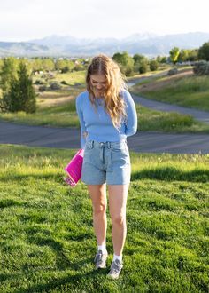 This is such a good go-to top for the spring and summertime. It looks so good on its own, but it's also amazing when it comes to layering with other pieces. The fit is stretchy, comfortable and flattering all at once! hal is 5'8 and wearing a size M size S: 18.5" length, 17" width size M: 18.5" length, 19" width size L: 19" length, 21" width width measurement = armpit to armpit while lying flat paired with the drawing hearts in the byline shorts this fabric is viscose and polyester with lots of Drawing Hearts, Tops Fall, Sky Blue, Blue Sky, Pop Culture, Layering, Plus Size, How To Wear, Fabric