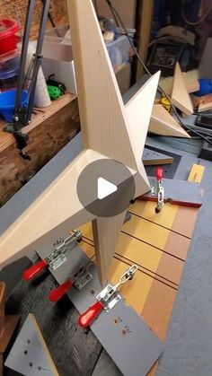 a video demonstrating how to make a wooden star ornament with woodworking tools