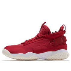 Nike Jordan Proto React 'University Red' University Red/White Basketball Shoes/Sneakers Red Mid-top Sneakers For Outdoor, Red Mid-top Outdoor Sneakers, Fade-resistant Red Outdoor Sneakers, University Red High-top Breathable Basketball Shoes, Red High-top Outdoor Basketball Shoes, Red Training Sneakers With Shock Absorption, University Red Breathable Basketball Shoes, Red Low-top Basketball Shoes For Outdoor, Red Functional Sneakers With Shock Absorption