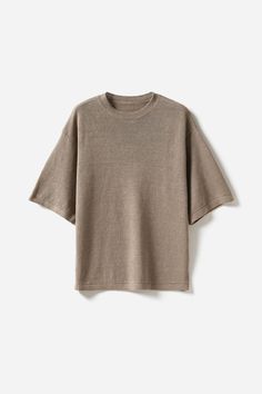 Fibflx Women's Crewneck Short Sleeve Linen T Shirt Linen T Shirt, Linen Shorts Women, Linen Short Sleeve, Linen Tshirts, Espresso Brown, Linen Short, Comfort Style, Knit Shirt, Linen Women