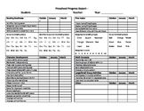 an image of a printable workbook with numbers and times for each individual item