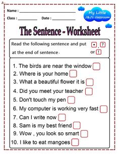 the sentence worksheet for students to practice reading and writing their own words,