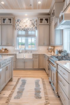 the kitchen is clean and ready for us to use in its new owner's home