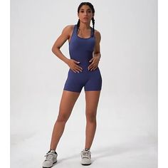 Made from a super comfortable blend of 87% nylon and 13% spandex, this jumpsuit fits true to size, so you can confidently take your usual size. Whether you're hitting the yoga mat, going for a run, or taking on extreme challenges, this jumpsuit has got you covered. @veve6 #athleisurewear #clothing Sleeveless Seamless Athleisure Activewear, Sleeveless Seamless Activewear For Pilates, Sleeveless Seamless Fabric Athleisure Activewear, Sleeveless High Stretch Bodysuit For Pilates, High Stretch Sleeveless Bodysuit For Pilates, Sleeveless Breathable Yoga Bodysuit, Seamless Sleeveless Unitard For Yoga, Sleeveless Seamless Yoga Unitard, Seamless Athleisure Unitard