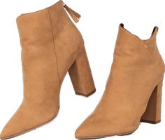 Casual High Ankle Heeled Boots For Fall, Casual Suede Heeled Boots For Winter, Fall Booties With Stacked Heel, Winter Booties With Stacked High Heel, Winter High Heel Booties With Stacked Heel, Casual High Heel Booties For Fall, High Heel Booties With Stacked Heel For Winter, Fitted Suede Booties For Fall, Casual Block Heel Winter Boots