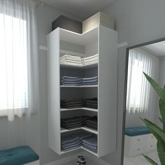 1 Year Limited Warranty: If you have any problem about the product, please feel free to contact us. Tenoner is dedicated to creating the best closet system and satisfying all customer needs. Size: 15.78" H x 22.36" W x 15.35" D.  Color: White. Corner Shelves Closet, Best Closet Systems, Color For Bedroom, Bedroom And Closet, Wall Mounted Closet, Closet Organizer Kits, Wire Storage Shelves, Laundry Room Shelves, Hanging Closet Organizer