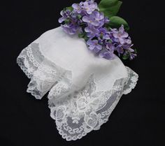 "White sheer linen and lots of lace- a vintage hanky for the bride, a gift or to collect. This one is 12 1/2\" and in mint condition- Beautiful! Thanks for visiting... I combine shipping and am happy to provide a shipping quote to international shoppers." Elegant Lace Handkerchiefs With Lace Trim, Vintage Lace With Lace Trim For Ceremony, Elegant Wedding Handkerchief With Lace Work, Elegant Lace Wedding Handkerchief, Elegant Lace Work Handkerchief For Wedding, Elegant Lace Work Wedding Handkerchief, Lace Handkerchiefs With Lace Trim For Wedding, Lace Wedding Handkerchiefs With Lace Trim, Elegant White Lace Handkerchiefs