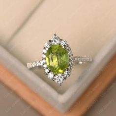 Hey, I found this really awesome Etsy listing at https://www.etsy.com/listing/740720675/green-peridot-ring-oval-cut-august Alternative Engagement Rings Vintage, Luo Jewelry, Royal Necklace, August Birthstone Ring, Engagement Ring Halo, Cute Engagement Rings, Oval Cut Engagement Ring, Silver Engagement Ring, Moonstone Engagement