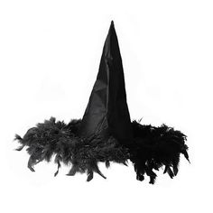 Features: Brand new and high quality Stands out at any party with this feathered trim witches hat, perfect for adding a touch of magics to your outfits. Made from high-quality fabric, this hat features a 58cm/22.83in hat circumference and soft feathers accents for a comfortable and fashionable fit. Great for anyone looking to add some enchantment to their costume, this witches hat is perfect for adults and teenagers alike. Whether you're attending a party, a cosplays event, or just want to add s Hats With Feathers, Party Decorations Black, Witches Hats, Witches Hat, Pumpkin Party, Wicked Witch, Witch Hat, Eye Catching Colors, Everyday Look