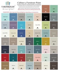 the color scheme for furniture paint