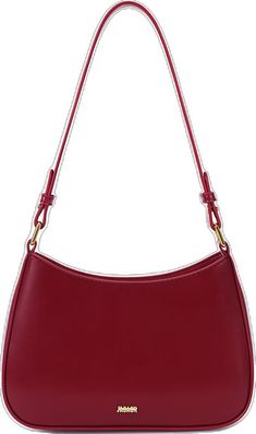 Elegant Red Baguette Bag With Large Capacity, Red Baguette Bag With Large Capacity For Travel, Red Travel Baguette Bag With Large Capacity, Large Capacity Red Baguette Bag For Travel, Red Baguette Bag With Large Capacity For Daily Use, Burgundy Handheld Shoulder Bag With Large Capacity, Red Baguette Bag For Shopping, Red Baguette Satchel Bag, Trendy Red Baguette Bag