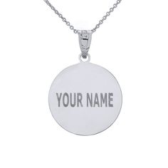 "* Personalized Engravable Your Name on the back and your Number on the front of a Soccer Ball Pendant. * Available in 10k or 14k Yellow, White or Rose Gold, and .925 Sterling Silver * Pendant Only Available or Pendant with a chain is available. * Rolo Chains are available in 16\", 18\", 20\" or 22\" Inch Chains. Chain Metal is corresponding to the Metal Type of the pendant. - Example: If you order a 14k yellow gold pendant, the chain will be 14k Yellow gold, if you order a Sterling Silver Penda Ball Pendant, Yellow Gold Pendants, Rolo Chain, White Rose Gold, Soccer Ball, Solid Yellow, 10k Gold, White Rose, Spring Rings