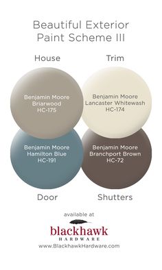 the exterior paint scheme for this house