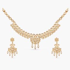 Elegant Gold Beaded Kundan Necklace, Elegant Gold Kundan Beaded Necklace, Elegant Gold-plated Kundan Necklace For Wedding, Gold Multi-stone Kundan Necklace For Wedding, Elegant Gold Dual-tone Kundan Necklace, Kundan Necklace Set, Kundan Necklace, Length Necklace, Ethnic Outfits