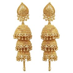 PRICES MAY VARY. Brand :Jwellmart , Origin : India Beautiful intricate design lightweight jhumka jhumki Style partywear cocktail earring in contemporary design Length: is mentioned in the images of all designer earrings . Close up pictures taken to show details in item, So item May looks larger so kindly refer to the dimensions mention for actual size. If you have any problem with our product or service please contact us and we will try to solve it ASAP. designer bollywood jhumka earrings with s Layers Fashion, Earrings Artificial, Temple Jewellery Earrings, Cocktail Earrings, Gold Fringe, Jhumki Earrings, Layered Fashion, Indian Earrings, Gold Earrings Designs