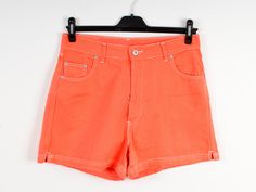 Orange Denim Shorts Plus Size Women Denim Shorts Country Western Denim Shorts Measurements measurements are taken while garment lay flat waist: 16.5" / 42cm front inseam: 12.6" / 32cm inner beam: 3.5" / 9cm total length: 15" / 38cm Please check measurements to insure a proper fit. Remember to allow yourself some extra room for movement. You can compare these with something from your closet that fits you well. Condition: Excellent condition If you have any questions feel free to ask. SHIPPING * I ship worldwide via Priority mail (Latvijas Pasts) from Latvia (EU). * I ship from Europe, so please allow 2 to 4 weeks for the package to arrive if you live overseas. * Europe 5 - 10 business days Payment method: PayPal/Credit Card/Gift Card 3 Affordable Fitted Orange Shorts, Cheap Orange Summer Bottoms, Cheap Orange Mini Bottoms, Cheap Peach Summer Bottoms, Affordable Orange Shorts With Pockets, Cheap Casual Orange Shorts, Cheap Casual Yellow Jean Shorts, Affordable Casual Yellow Jean Shorts, Cheap Red Cotton Jean Shorts