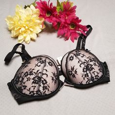 Brand New, Never Worn, Tags Still Attached!! Super Sexy, Padded Cups, Sheer Back. Black Lace, With A Pale Pink Underneath On The Cups. Gold Hardware. "Very Sexy Padded Demi" All Items From A Smoke Free Home Bundle Discounts Given Vs Victoria Secret Bra Lacy 34d 36c Valentine’s Day. Date Night. Sheer Fitted Push-up Bra, Feminine Push-up Party Bra, Push-up Bra With Lace Closure For Party, Sheer Push-up Bra, Victoria's Secret Party Bra With Removable Pads, Party Bra With Removable Pads And Stretch Fit, Elegant Victoria's Secret Push-up Bra, Elegant Push-up Bra By Victoria's Secret, Feminine Party Bra With Padded Cups