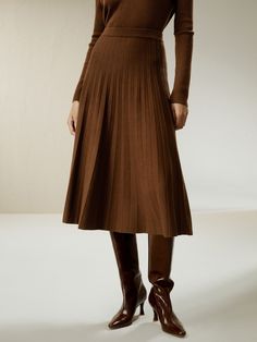 Silk Clothes, Silk Nightwear, Collegiate Style, Camisole Set, Striped Midi Skirt, Wool Flannel, Silk Knit, Linnet, Wool Skirt