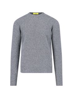 Drumohr crewneck sweater in grey wool mélange, ribbed trim, straight hem. Composition: 100% Wool Classic Gray Sweater With Ribbed Cuffs, Gray Cashmere Crew Neck Sweater, Gray Crew Neck Sweater For Winter, Gray Cashmere Sweater With Ribbed Collar, Gray Merino Wool Crew Neck Sweater, Zegna Shoes, Burberry Hat, Modern Gentleman, Knitwear Men