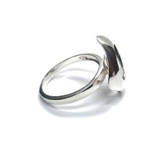 Sterling silver ring 925/1000.Stamped 925. Approximate weight 5.0 grams. Top width 20.5mm (0.80 inches). All our jewels are made from solid sterling silver 925/1000 and are carefully crafted by hand in our family workshop. We dispatch your orders in 5 working days, worldwide and the postage is $5. We ship registered priority mail. Please allow 5-7 working days for delivery in Europe and 10-15 working days outside Europe. For any questions - please do not hesitate to contact me! Sterling Silver White Gold Dome Ring For Anniversary, White Gold Sterling Silver Dome Ring For Anniversary, White Gold Rings With Shiny Finish For Gift, Sterling Silver Open Band Ring Stamped 925, Sterling Silver Ring With Open Band In Silver Color, Silver Sterling Silver Ring With Open Band, Sterling Silver Open Band Silver Ring, Sterling Silver Open Band Ring With 925 Stamp, Sterling Silver Open Band Ring