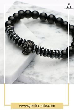 Skull Bracelet "Unicus" is crafted with the simplicity of the color black, this bracelet makes it easy to wear with any of your favorite outfits while adding luxury feeling and balance into your life. Wear a silver skull bracelet alone or stack it with other products from our store to complete your look. #jewelrydesign #jewelryfashion #jewelrylovers #handmadejewelry #speechless #treatyoself Black Skull Bracelets For Streetwear, Edgy Black Bracelet For Halloween, Edgy Black Metal Wristband, Edgy Black Halloween Bracelet, Black Metal Gothic Wristband, Black Edgy Bracelets As Gift, Gothic Adjustable Bracelet For Streetwear, Adjustable Gothic Bracelet For Streetwear, Black Punk Bracelet For Halloween