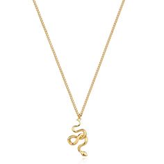 PRICES MAY VARY. 【WONDERFUL PACKAGE】You'll get 1 piece gold snake necklace in a wonderful small box.Easy storage and ready to be given as a gift. 【LENGTH & SIZE】18" - 20" adjustable,13mm *27mm cute snake pendant. 【QUALITY MATERIAL】Comes in 14k-gold-plated-brass with a shiny lifetime protective finish.Tarnish-resistant then can't be faded in a long time.Nickel free,lead free and hypoallergenic,safe to wear on your neck.Dainty but strong chain,very delicate beauty. 【BEST GIFT FOR HER】 This fashion Gold Snake Necklace, Gold Hummingbird, Animal Necklaces, Bee Hummingbird, Serpent Snake, Hypoallergenic Necklace, Handmade Boho Jewelry, Hummingbird Pendant, Necklace Butterfly