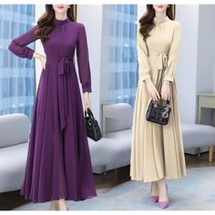 Pink Women‘s Formal Party Dress Swing Dress Long Dress Maxi Dress Green Black Purple Long Sleeve Pure Color Lace Up Winter Fall Autumn Stand Collar Winter Dress Fall Dress S M L Xl Xxl 3xl 4xl Casual Chiffon Dress, Chiffon Beach Dress, Bohemian Dresses Long, Long Dress Plus Size, Burgundy Midi Dress, Spring Maxi Dress, Maxi Dresses Fall, Evening Gowns Elegant, Plus Size Vintage