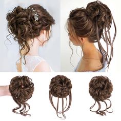 LOMMEL 3PCS Messy Bun Hair Piece Scrunchie Touseld Updo Hair Extensions Messy hair pieces for Women Ponytail Super Long Tousled Updo Hair Bun Extensions Synthetic Chignon for Women Girls(8/30) Description Features: Touch soft and wear comfortable:This messy hair bun made by 100% high quality synthetic fiber touch soft feel like own natural hair lightweight and compact ,wear it you wont feel too weight and looks and blends in with your own hair well to match your dresses and makeup. Easy to put a Messy Bun Hair Accessories, Messy Bun Hair Clip, Clip In Hair Pieces Messy Buns, Clip In Hair Extensions Messy Bun, Updo Hair Extensions, Bun Extensions, Tousled Updo, Messy Bun Hair Piece, Hair Pieces For Women