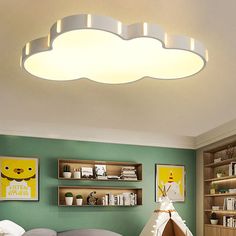 Acrylic Cloud Ceiling Mount Light Adult Bedroom Modern Simple Ceiling Lamp in White White Clearhalo 'Ceiling Lights' 'Close To Ceiling Lights' 'Close to ceiling' 'Flush mount' Lighting' 252132 Cloud Ceiling, Ceiling Mount Light, Kids Room Lighting, Adult Bedroom, Colour Temperature, Metal Hanging Lights, Kids Lighting, Mount Light, Style Aesthetic