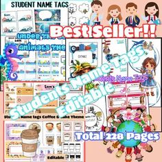 the student name tags for best seller and other items in this package are also available